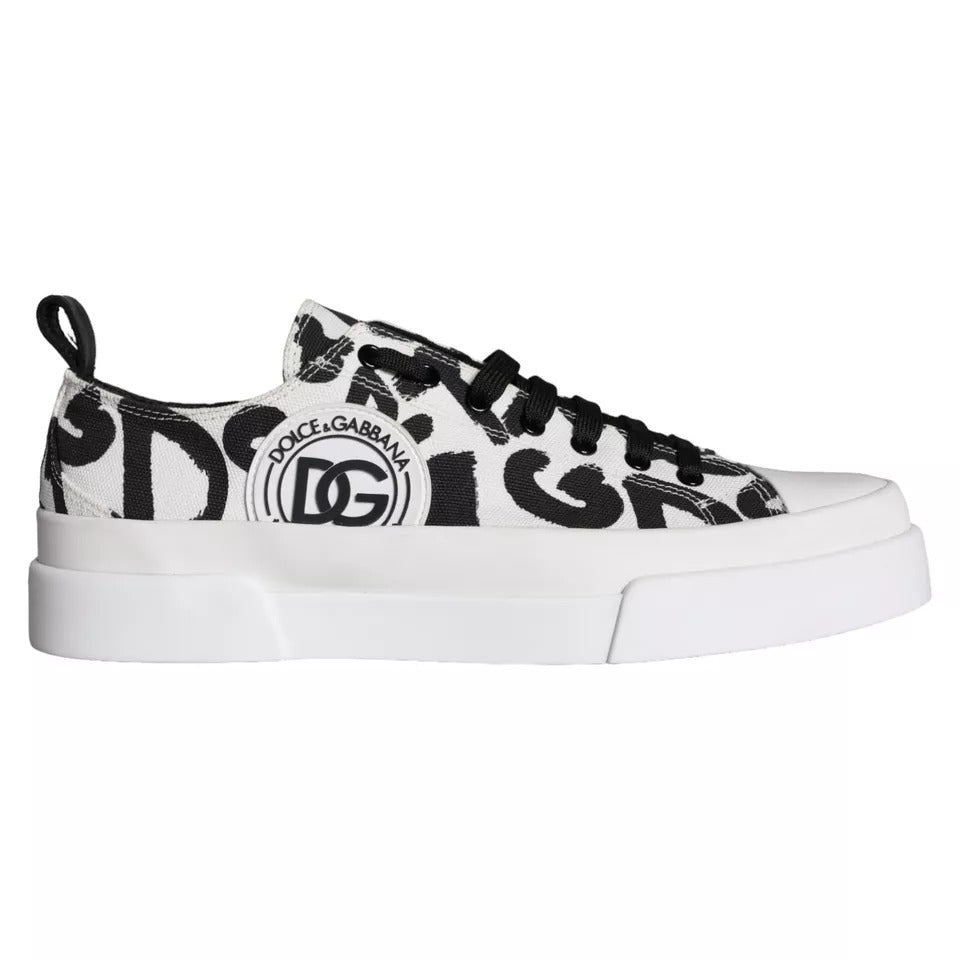 Dolce & Gabbana Canvas Low Top Sneakers Herren Herrenschuhe (Gebraucht)