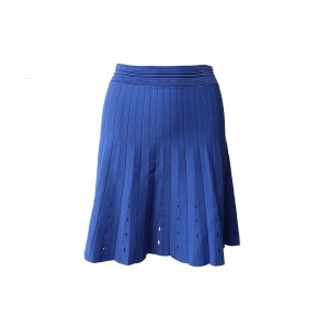 Sandro Izzy – Faltenrock aus blauer Viskose