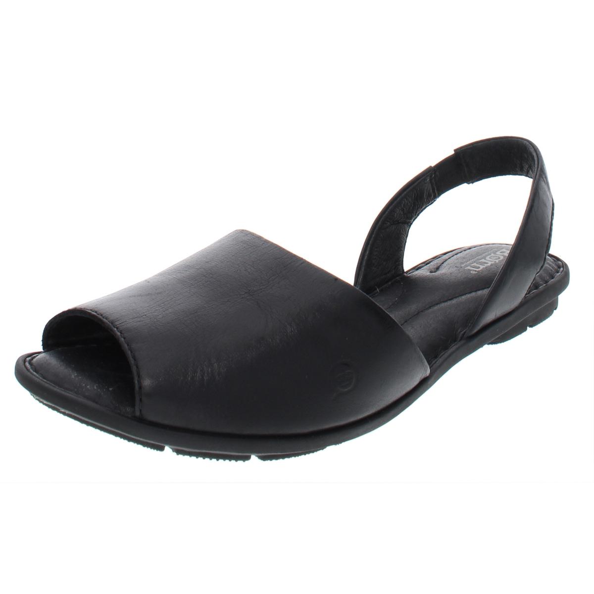 Flache Slingback-Sandalen aus Leder von Trang