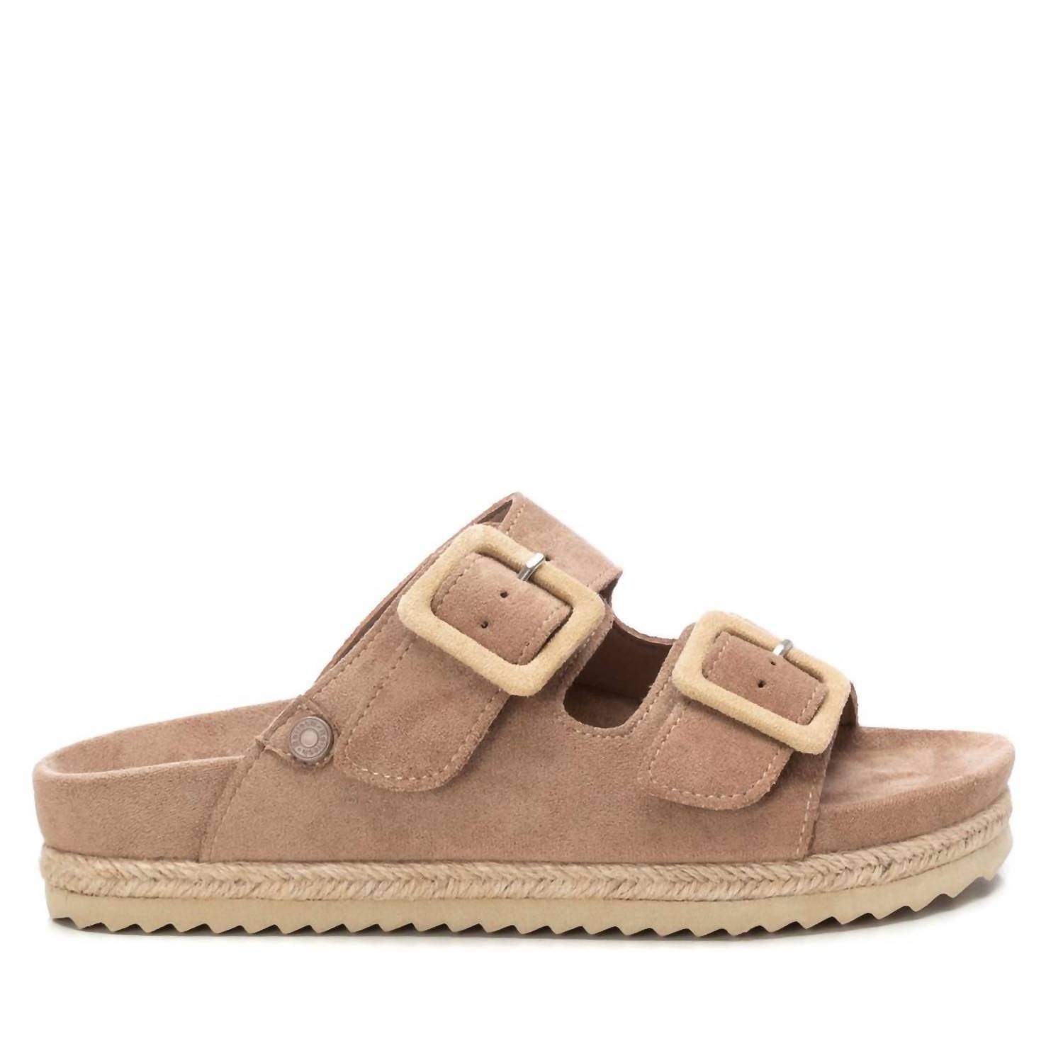 Damen flache Sandalen in taupe 7704801574972