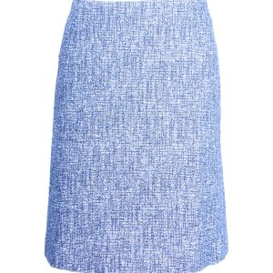 Boss Knee-Length Rock in blauer Viskose 7748680777788