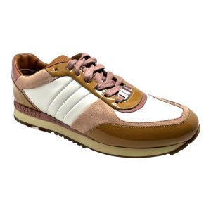 Bally Asyia Damen-Sneaker aus weißem/rosa Wildleder, Größe 6,5