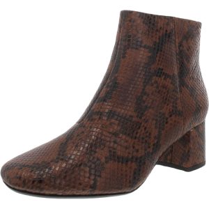 Sheer Flora 2 Damen Leder Schlange Druck Stiefeletten 7766689022012