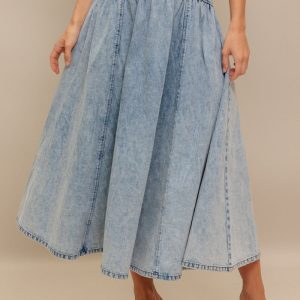 AMERICAN BLEND Denim Midi Rock