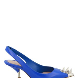 Punk Stud Slingback Pumps