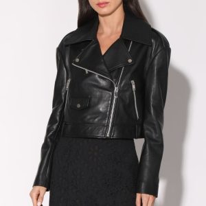 Milan-Jacke, Schwarz – Leder