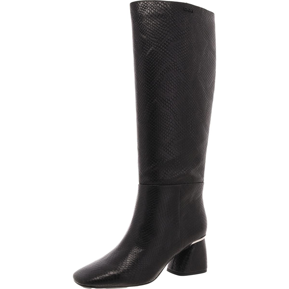 Cana Snake Print Stiefel aus Kunstleder mit Knien