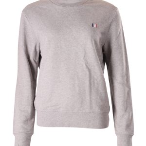 Ami Paris Crewneck Sweatshirt aus grauer Baumwolle 7748918870076