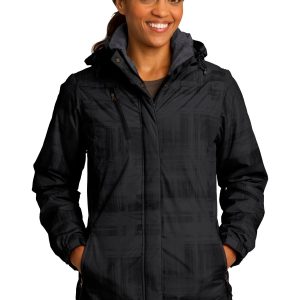 Port Authority Damen Pinselstrich Druck isoliert Jacke. – L320