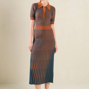 LUXE LIVING Pullover Midikleid