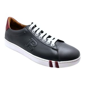 Bally Asher 6217401 Herren-Sneaker aus dunkelgrauem Kalbsleder, Größe 6,5