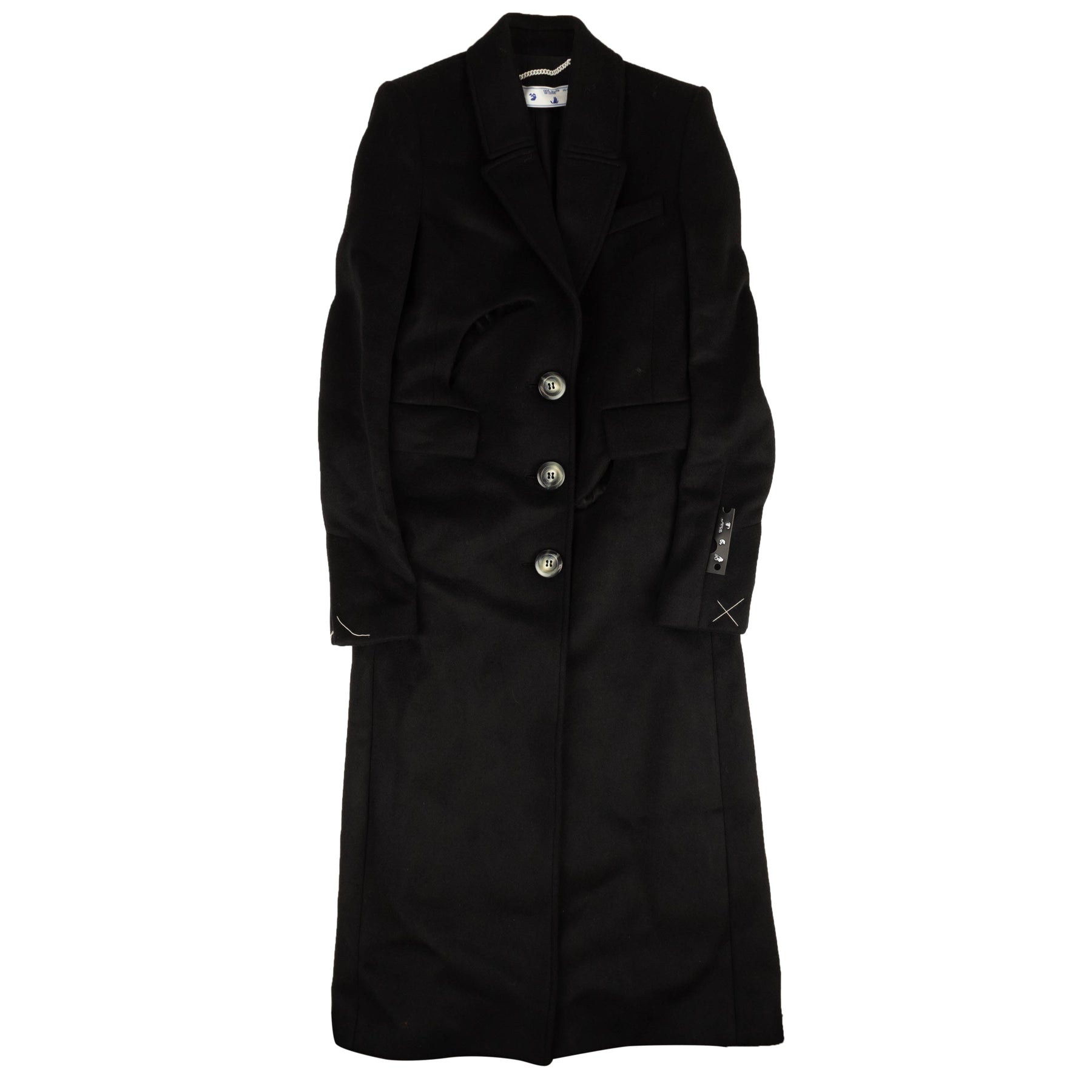 Schwarzer Halbmond-Trenchcoat