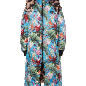 wendbar Nylon lange Jacke ikonische Plein 7676515647548