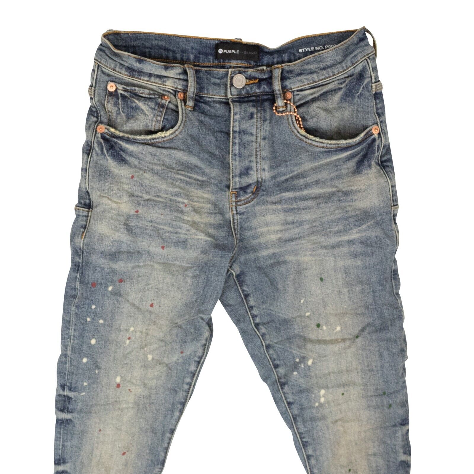 violette Marke Vintage spotted Skinny Jeans – indigo