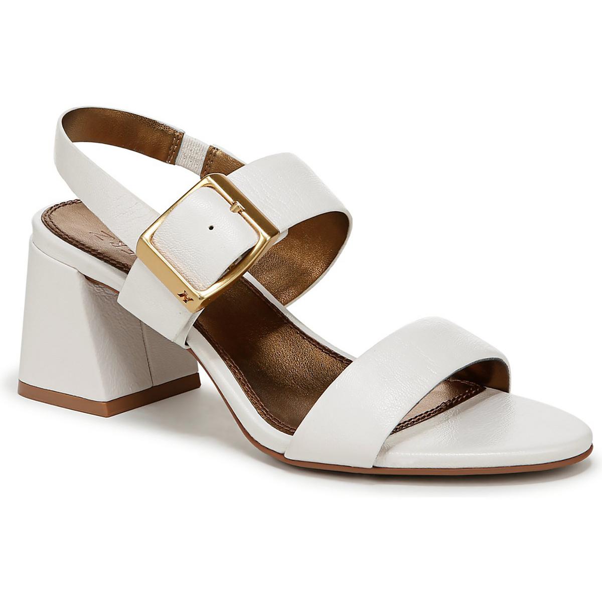 Vicky Slingback-Absätze aus Leder mit Blockabsatz