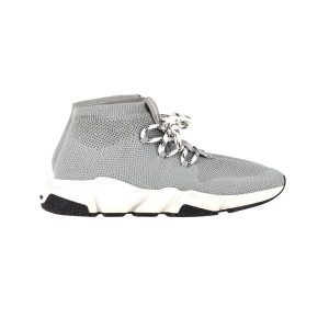 Balenciaga Speed 2 Schnür-Sneaker aus grauem Polystyrol