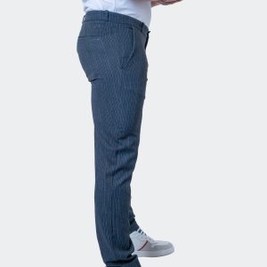 4-Way Stretchhosen Linien blau 7832128454716