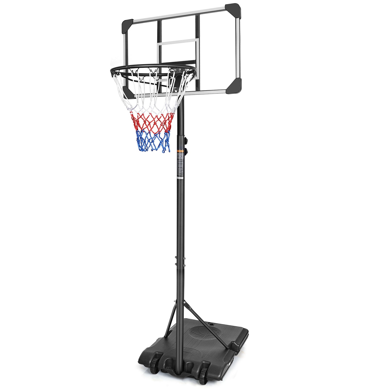 Streamdale Basketball Goal Portable Basketball Hoop Indoor Outdoor-Basketballständer 5,6-7ft verstellbar 28in Backboard mit Rädern 7832814616636