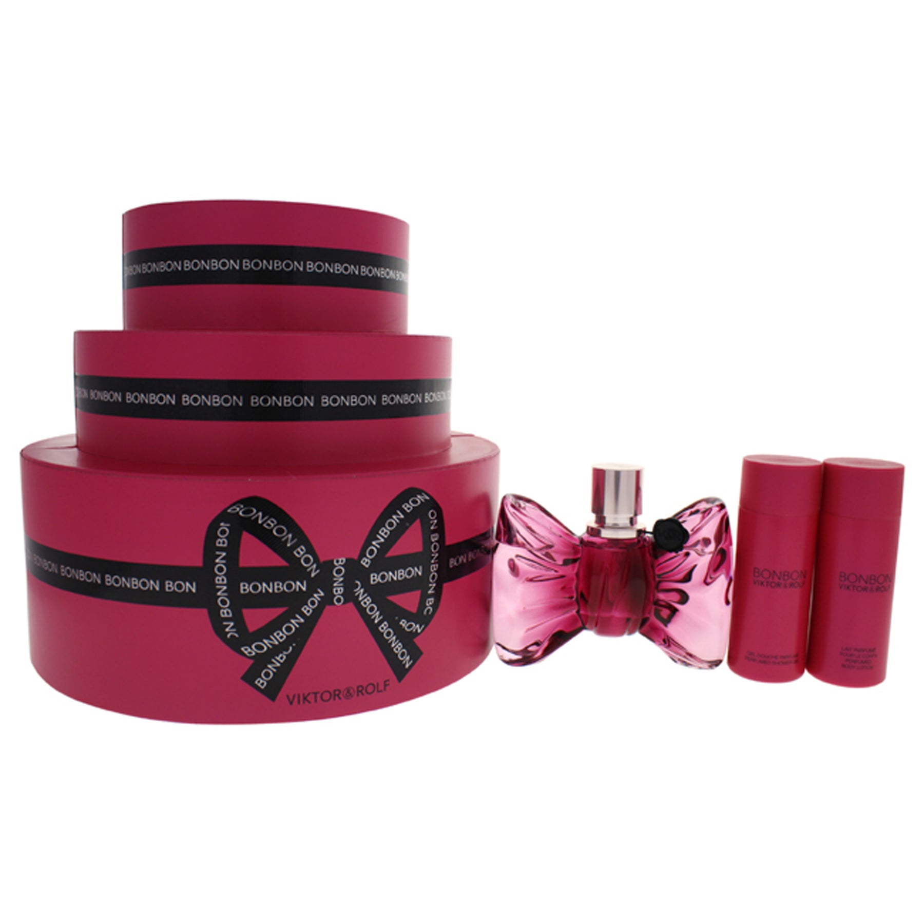 Bonbon by Viktor and Rolf for Damen – 3 Stk Geschenkset 1.7oz Edp Spray, 1.7oz parfümiertes Duschgel, 1.7 Unzen parfümische Körperlotion