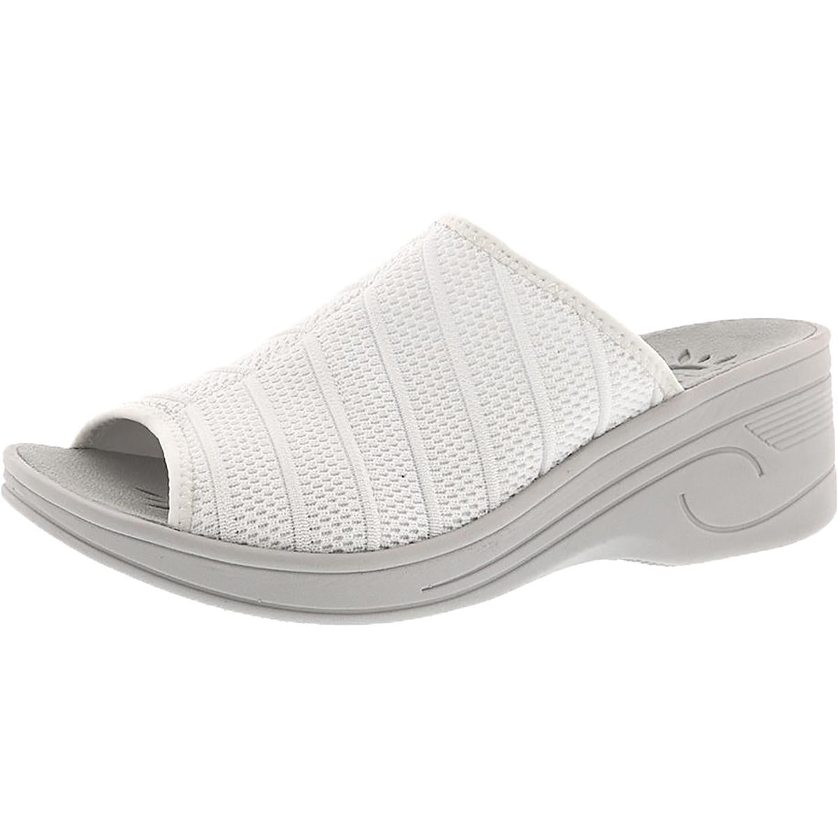Airy Slides Peep Toe Wedge Sandalen
