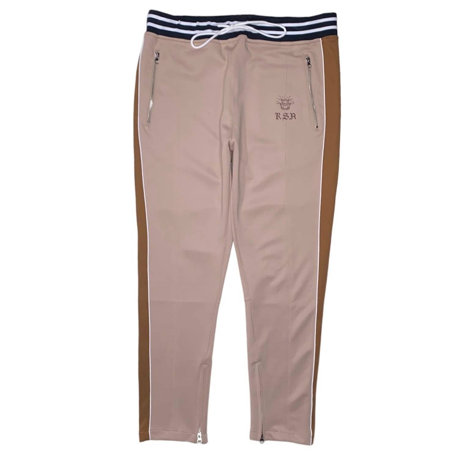 Herren gestreifte Spur Hose in braun 7733843460156