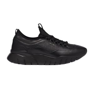 Bally Bikki 6234206 Herren-Sneaker aus schwarzem Lammleder, US 6