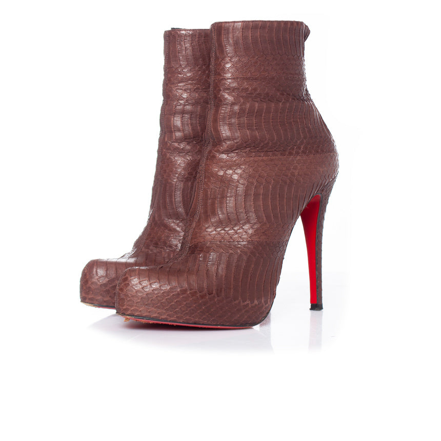 snakeskin platform Stiefel 7833149898812