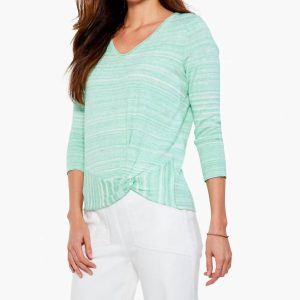 Spacedye Vital Twist Pullover in grüner Mischung