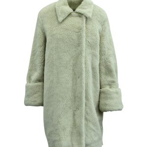 Maison Martin Margiela Pelzfellmantel aus Elfenbein Polyester 7703681630268