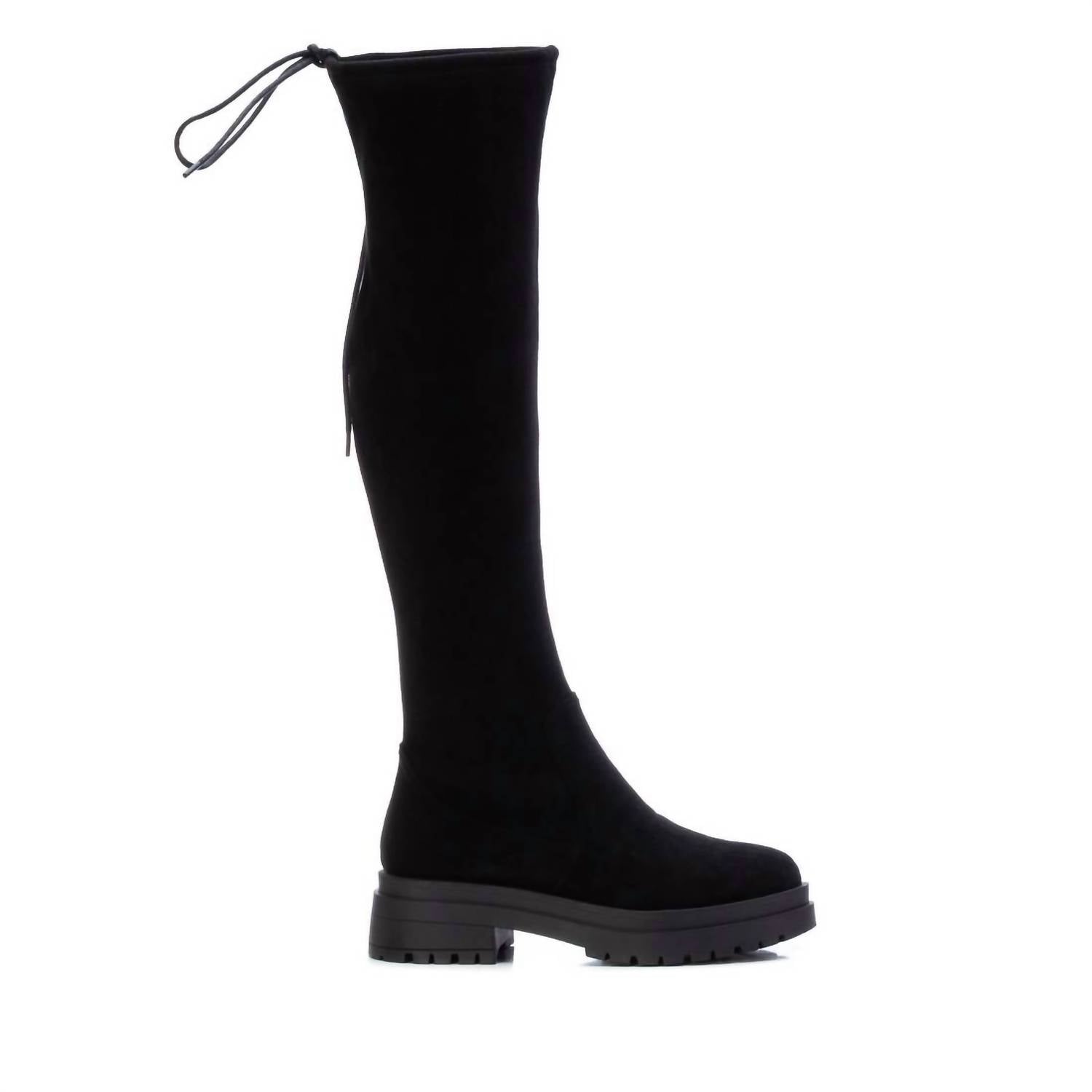 Damen Wildleder Stiefel in schwarz 7764938653756