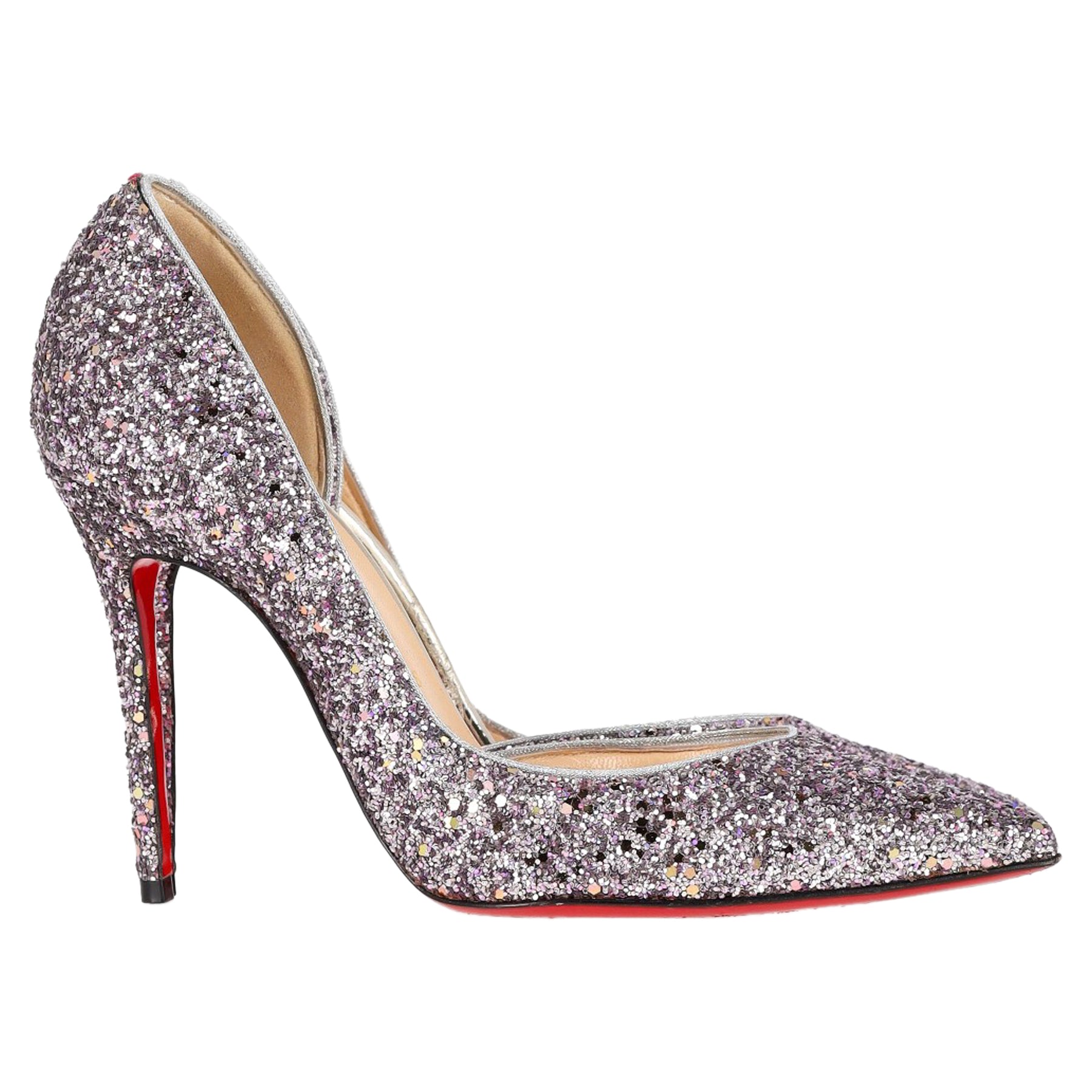 Christian Louboutin Iriza 100 Pumps aus mehrfarbigem Glitter 7833149636668