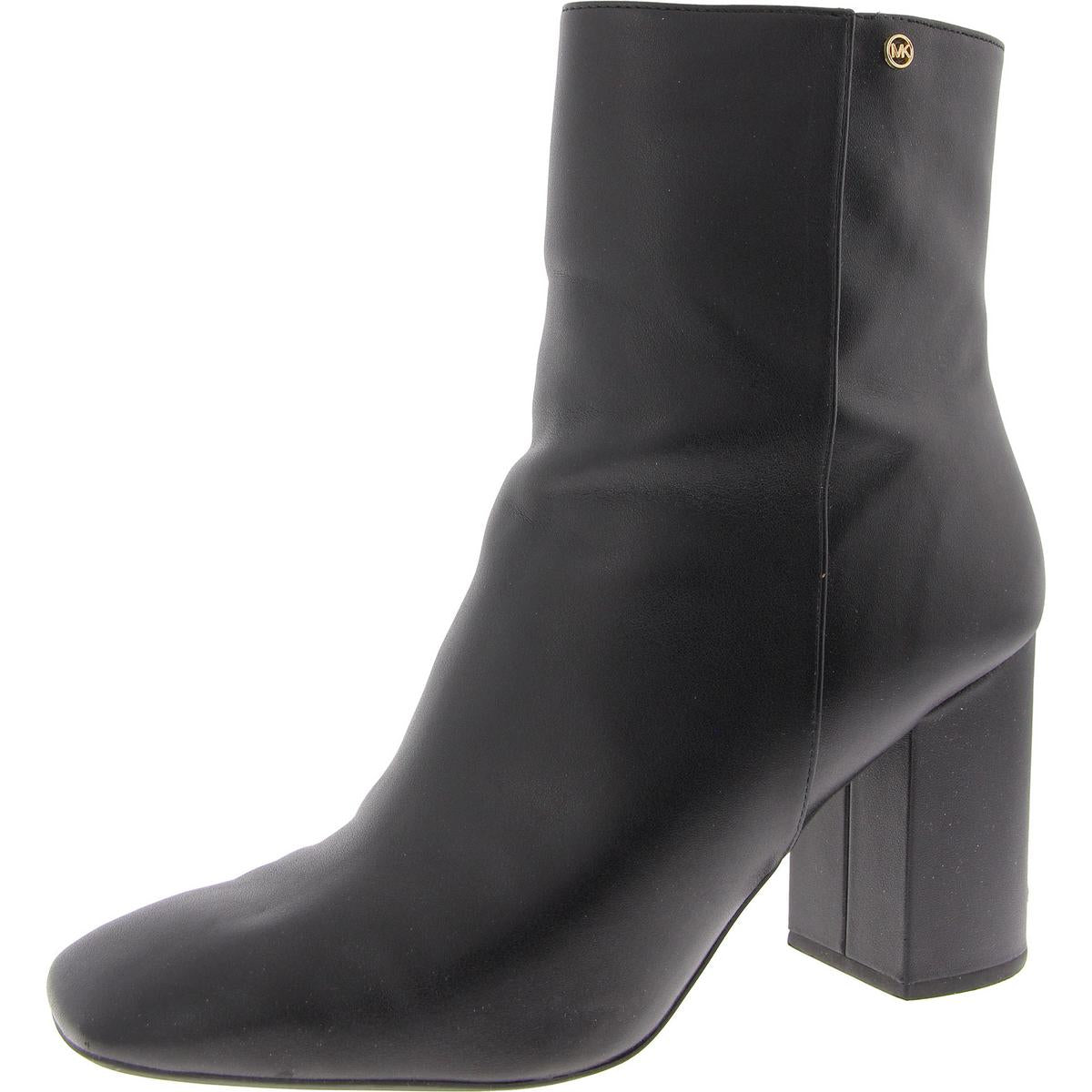 Hazel-Stiefeletten aus Kunstleder mit Blockabsatz