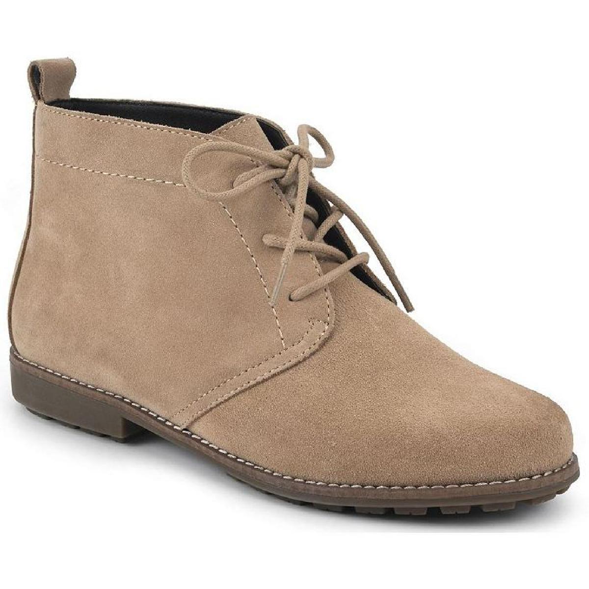 Stiefeletten aus Auburn-Wildleder