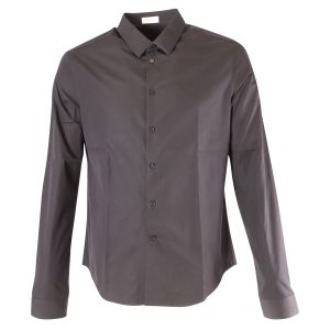 Balenciaga Langarmhemd aus schwarzer Baumwolle 7748695818300