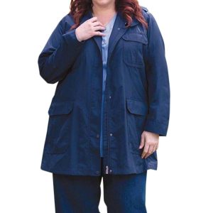 Spencer Langarmjacke – plus Größe in Marine Spencer