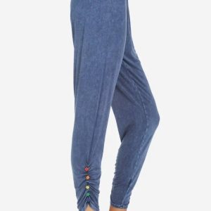 Button Sweatpant in blau