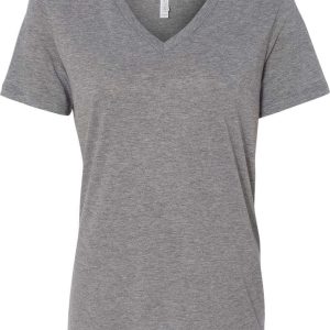 BELLA + CANVAS Damen entspannte triblend Kurzarm V-Ausschnitt Tee 7824349757500