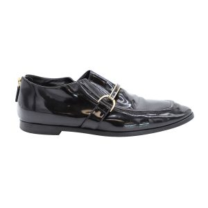 Stella McCartney Morgana Loafer aus schwarzem Lackleder 7766499852348