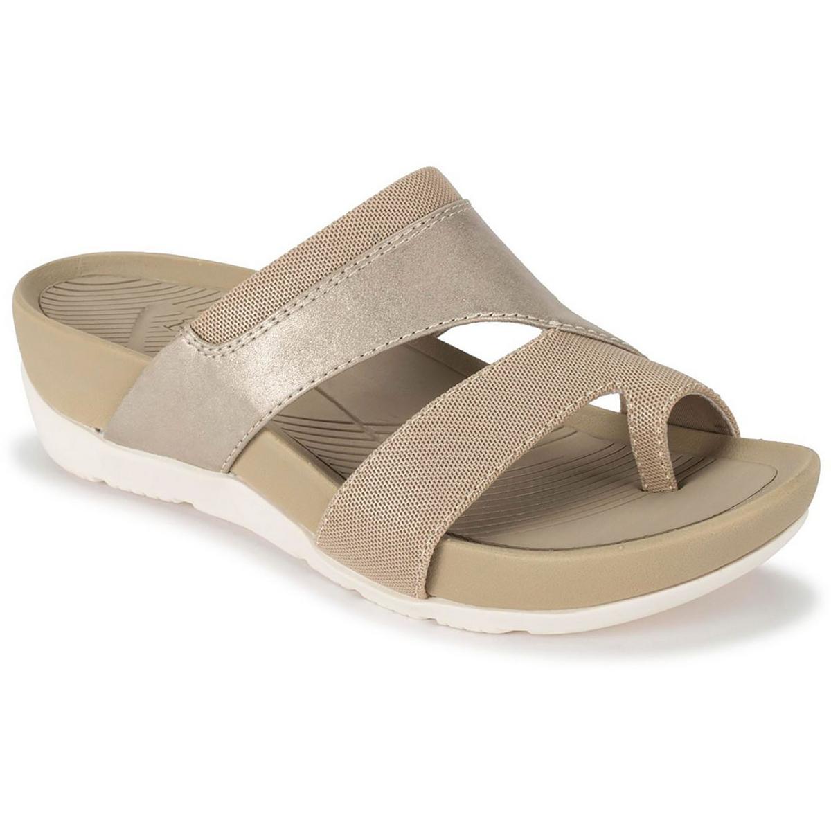 Andred Kunstleder Freizeit Keil Sandalen