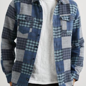Banton Hemd in blauem Patchwork