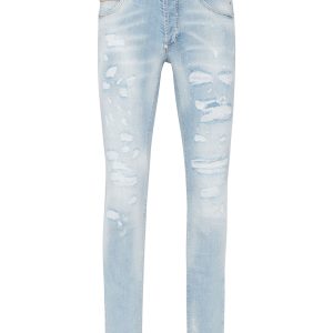 Denim Hose super gerade geschnitten Nieten 7670514745404