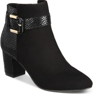 Ivvy Damen Reißverschluss Mandel Zehen Stiefeletten