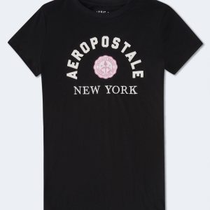 Aeropostale New York Appliqué grafisches T-Shirt – 7833166643260