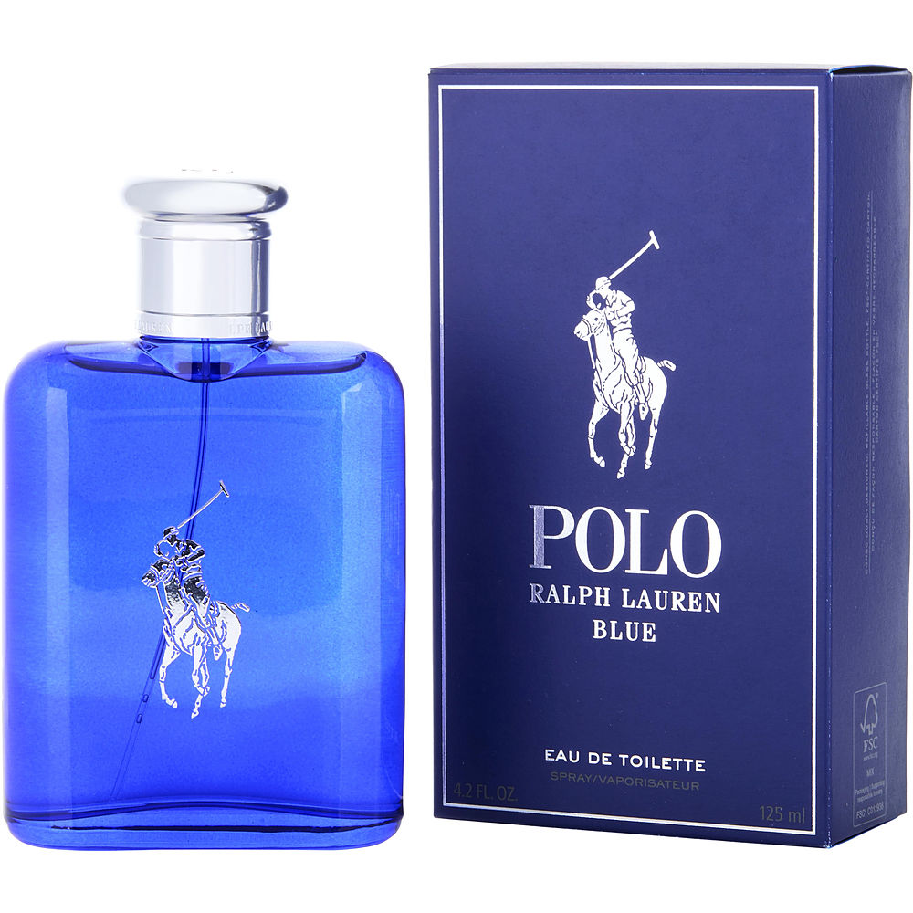 polo blue von ralph lauren edt spray nachfüllbar 4,2 oz Herren 7827905806396