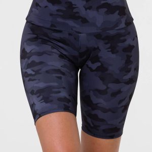 High-Steiger Biker kurz in schwarz grau camo