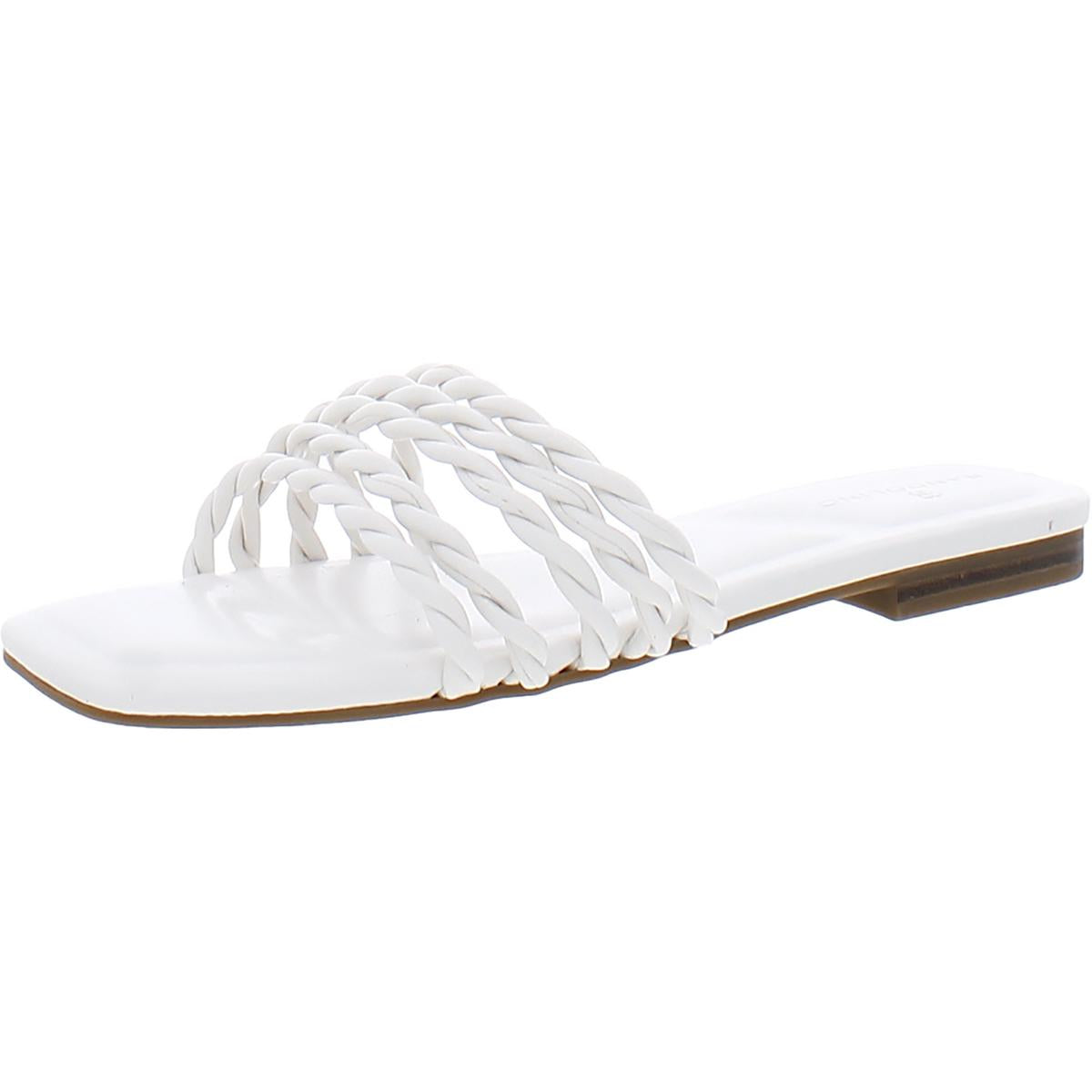 Soyou 3 geflochtene Slide-Sandalen aus Kunstleder