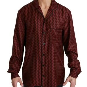 Dolce & Gabbana Zigzag Pattern Casual Herrenhemd 7676547563580