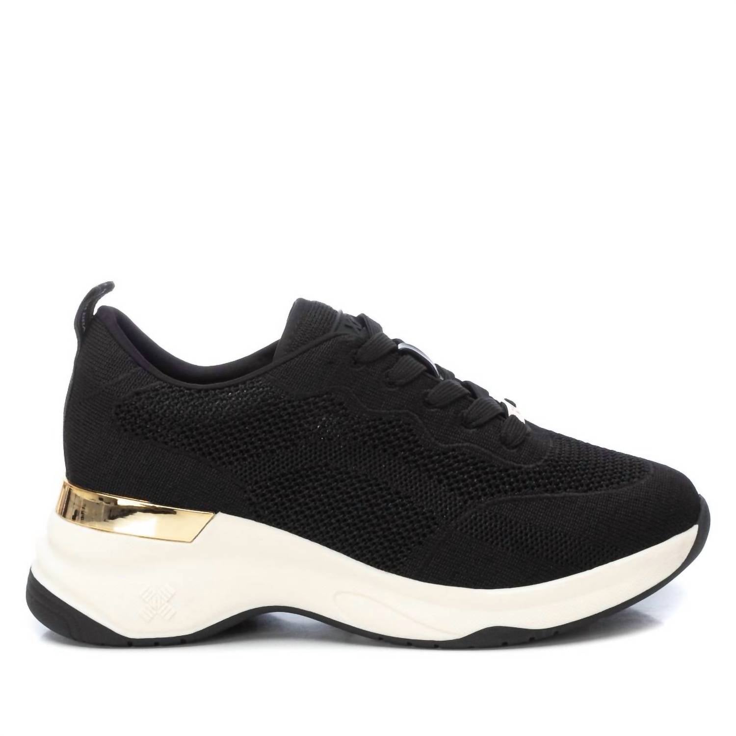 Damen Trainer Sneakers in schwarz 7803985363004