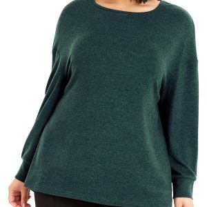 Plus Damen-Pullover aus weichem Polyesterstrick