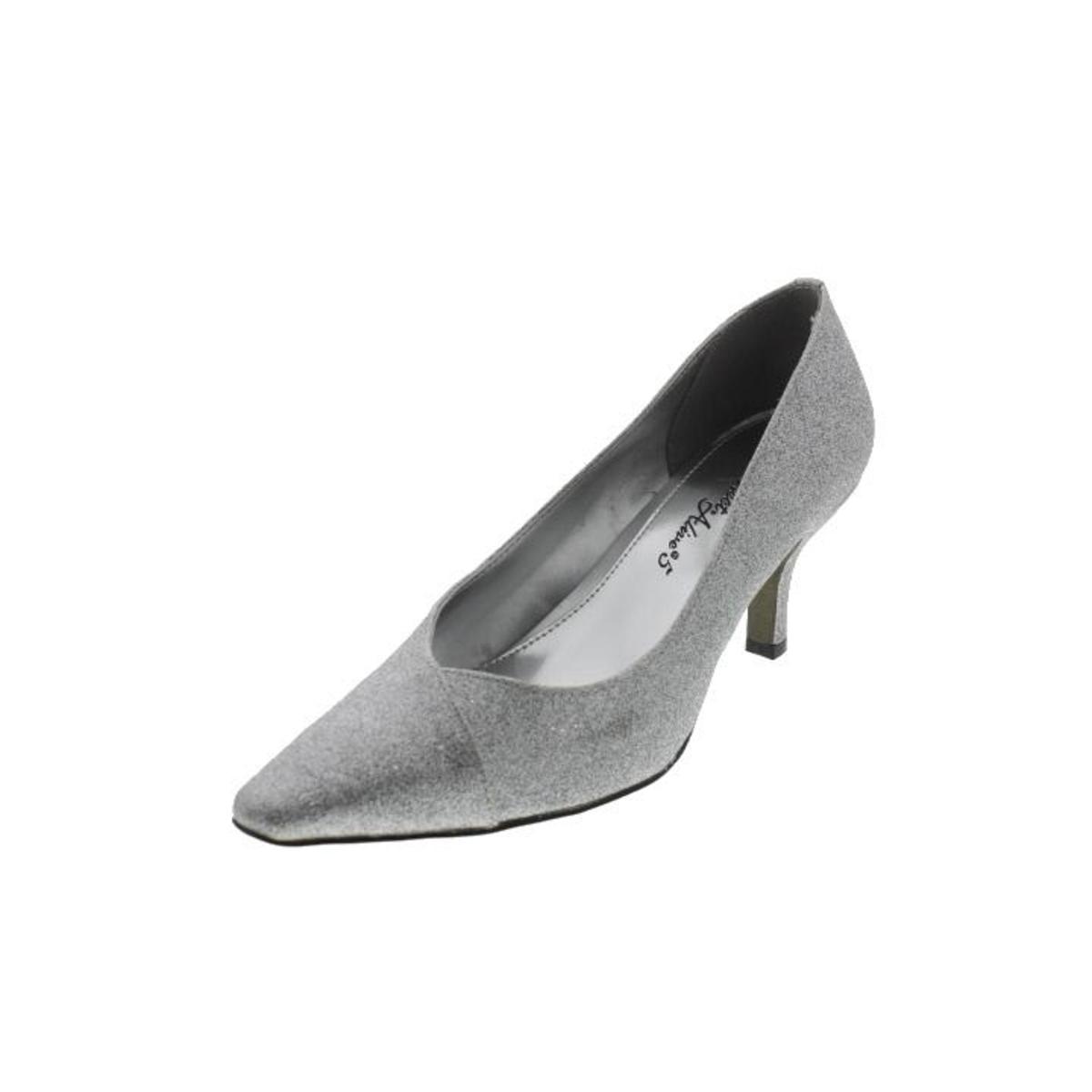 Chiffon – spitze Pumps mit Glitzer